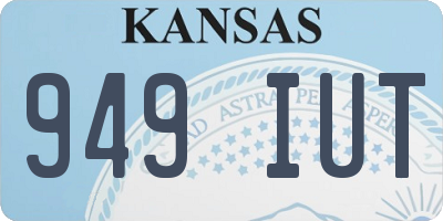 KS license plate 949IUT