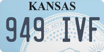 KS license plate 949IVF
