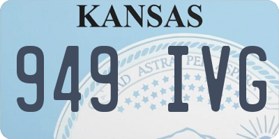 KS license plate 949IVG