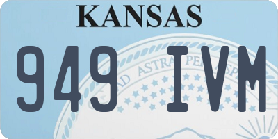KS license plate 949IVM