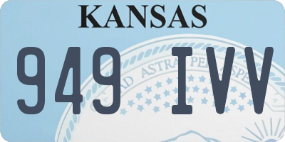 KS license plate 949IVV