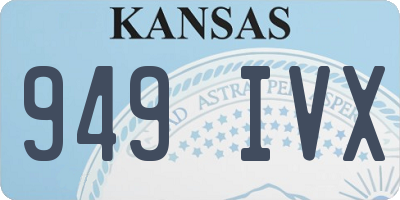 KS license plate 949IVX
