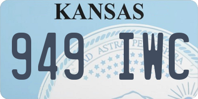 KS license plate 949IWC