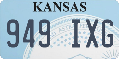 KS license plate 949IXG