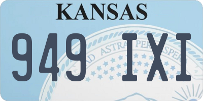 KS license plate 949IXI