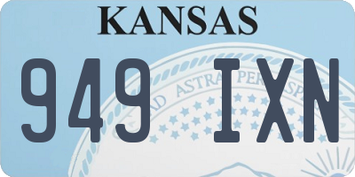 KS license plate 949IXN