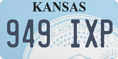 KS license plate 949IXP