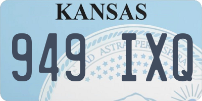 KS license plate 949IXQ