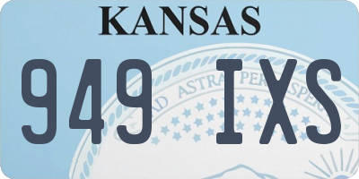 KS license plate 949IXS