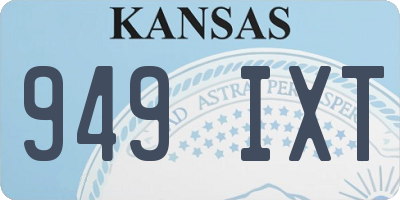KS license plate 949IXT
