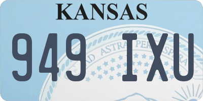 KS license plate 949IXU