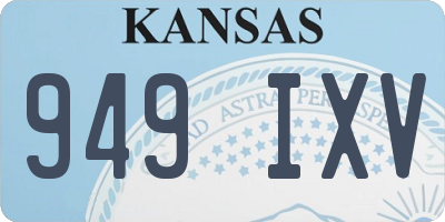 KS license plate 949IXV