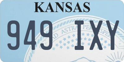 KS license plate 949IXY