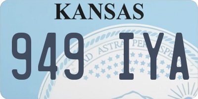 KS license plate 949IYA