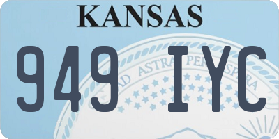 KS license plate 949IYC