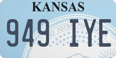 KS license plate 949IYE