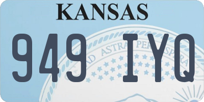 KS license plate 949IYQ