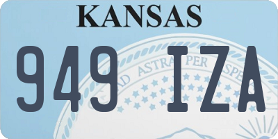 KS license plate 949IZA