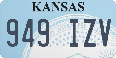 KS license plate 949IZV