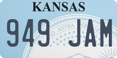 KS license plate 949JAM