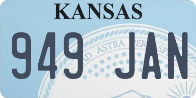 KS license plate 949JAN