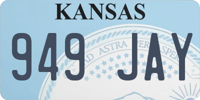 KS license plate 949JAY