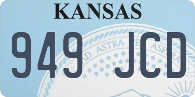 KS license plate 949JCD