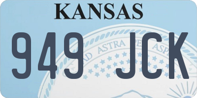 KS license plate 949JCK