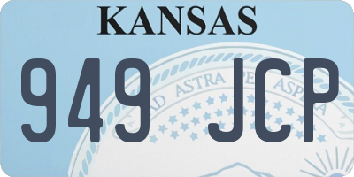 KS license plate 949JCP