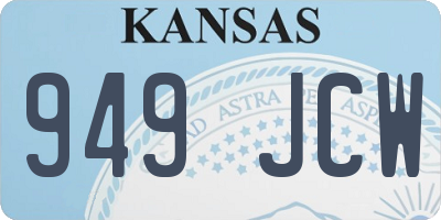 KS license plate 949JCW