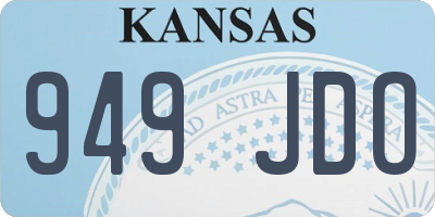 KS license plate 949JDO