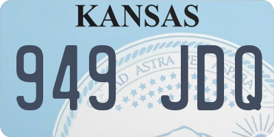 KS license plate 949JDQ