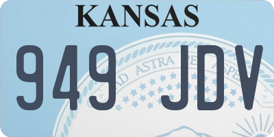 KS license plate 949JDV