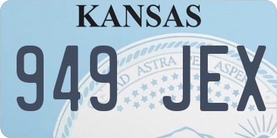 KS license plate 949JEX