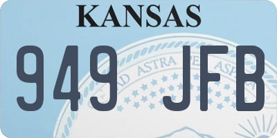 KS license plate 949JFB