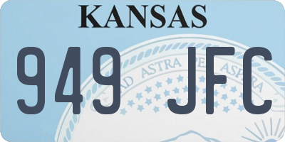 KS license plate 949JFC