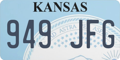 KS license plate 949JFG