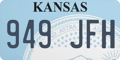 KS license plate 949JFH