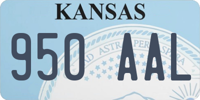 KS license plate 950AAL