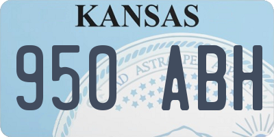 KS license plate 950ABH