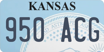 KS license plate 950ACG