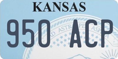 KS license plate 950ACP