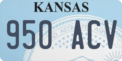 KS license plate 950ACV
