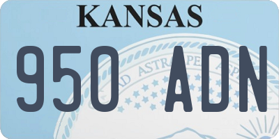 KS license plate 950ADN