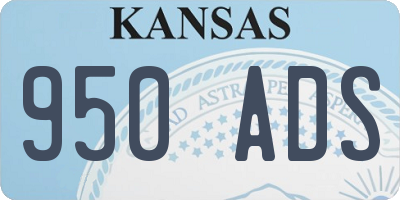 KS license plate 950ADS