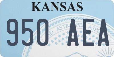 KS license plate 950AEA