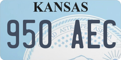 KS license plate 950AEC