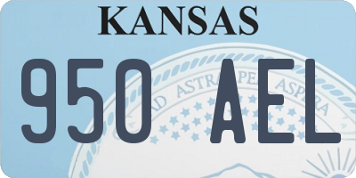 KS license plate 950AEL