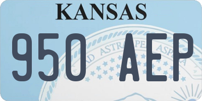 KS license plate 950AEP