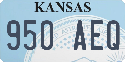 KS license plate 950AEQ